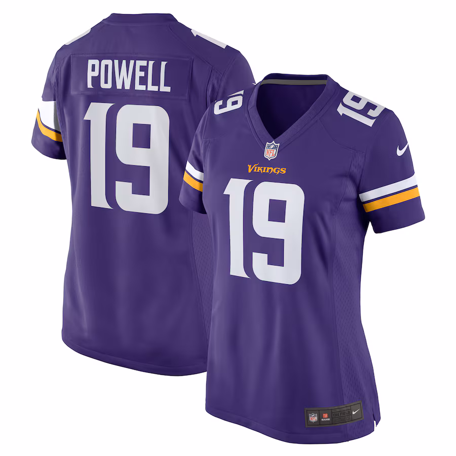 Women's Minnesota Vikings Brandon Powell Nike Purple Game Jersey - SUjersey01