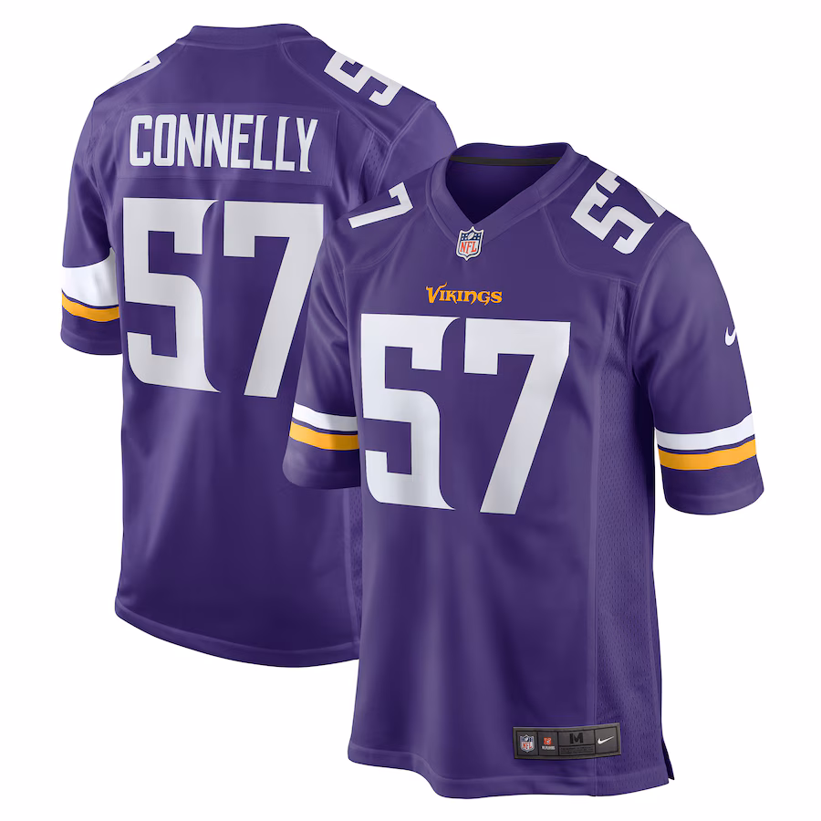 Men's Minnesota Vikings Ryan Connelly Nike Purple Game Jersey - SUjersey01