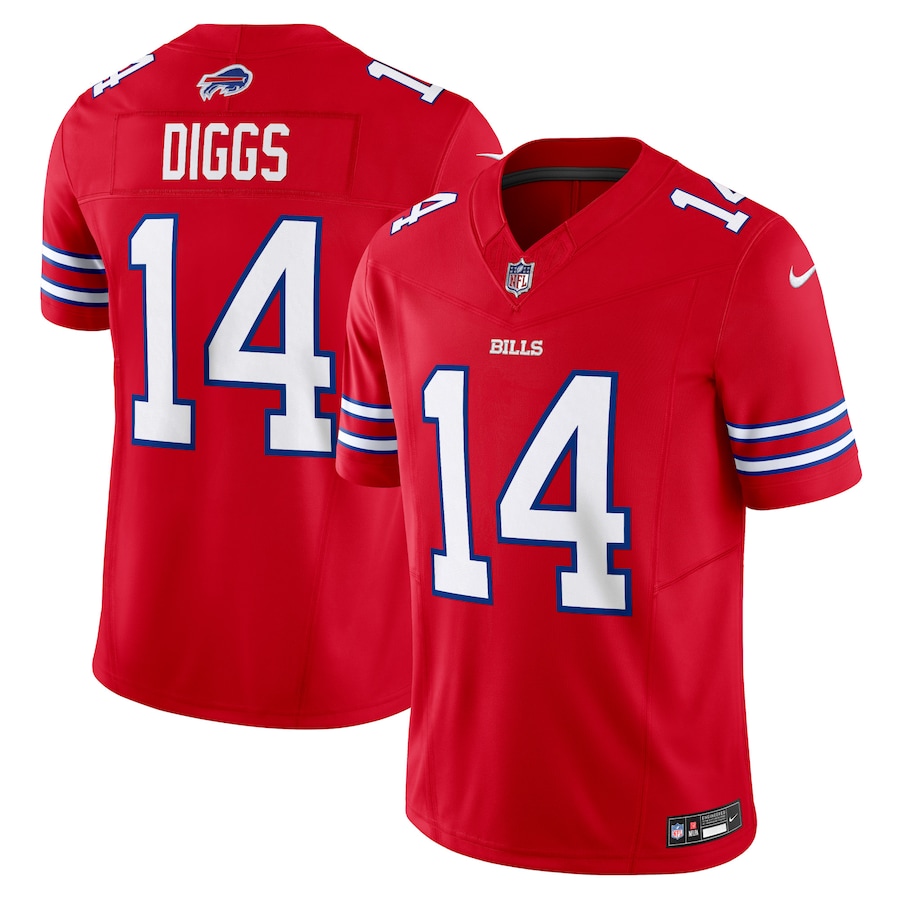 Men's Buffalo Bills Stefon Diggs Nike Red Vapor F.U.S.E. Limited Jersey - SUjersey01