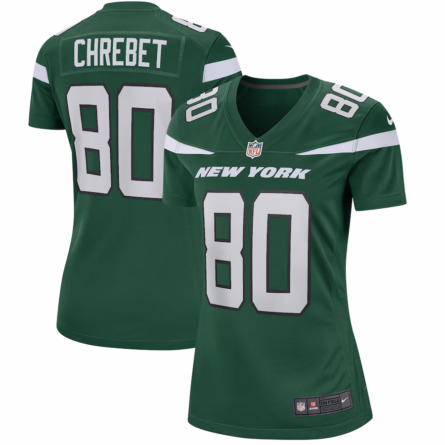 Women's New York Jets Wayne Chrebet Nike Gotham Green Game Retired Player Jersey - SUjersey01