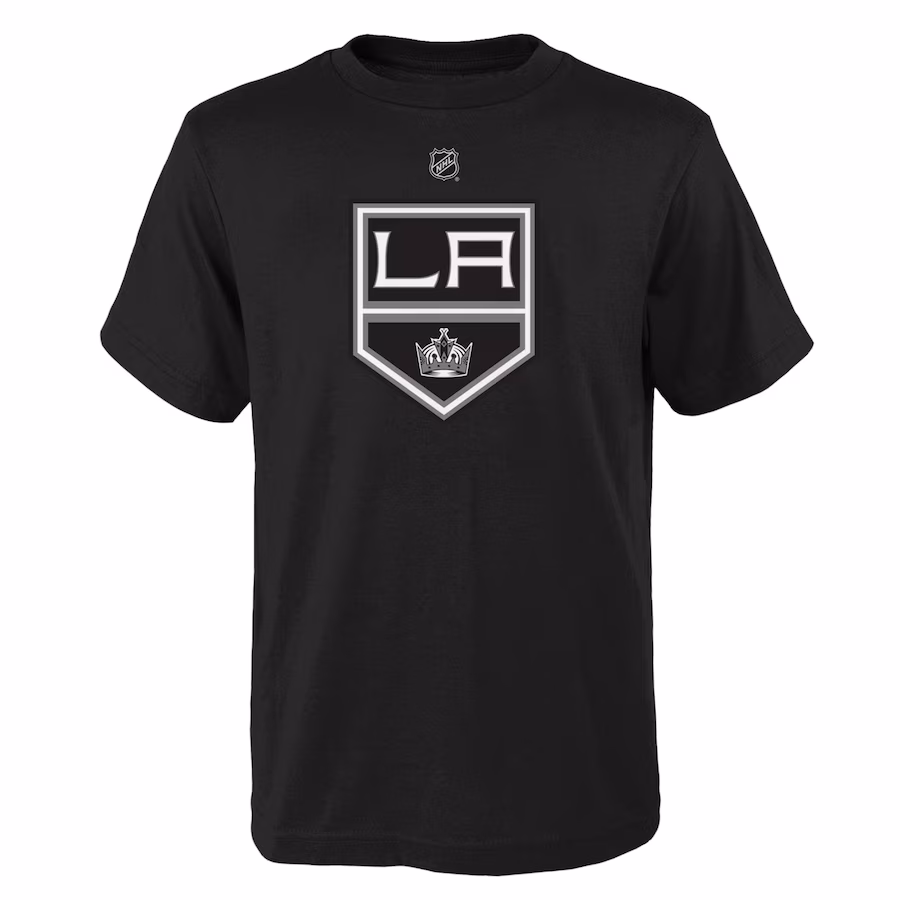 Youth Los Angeles Kings Black Primary Logo T-Shirt - SUjersey01