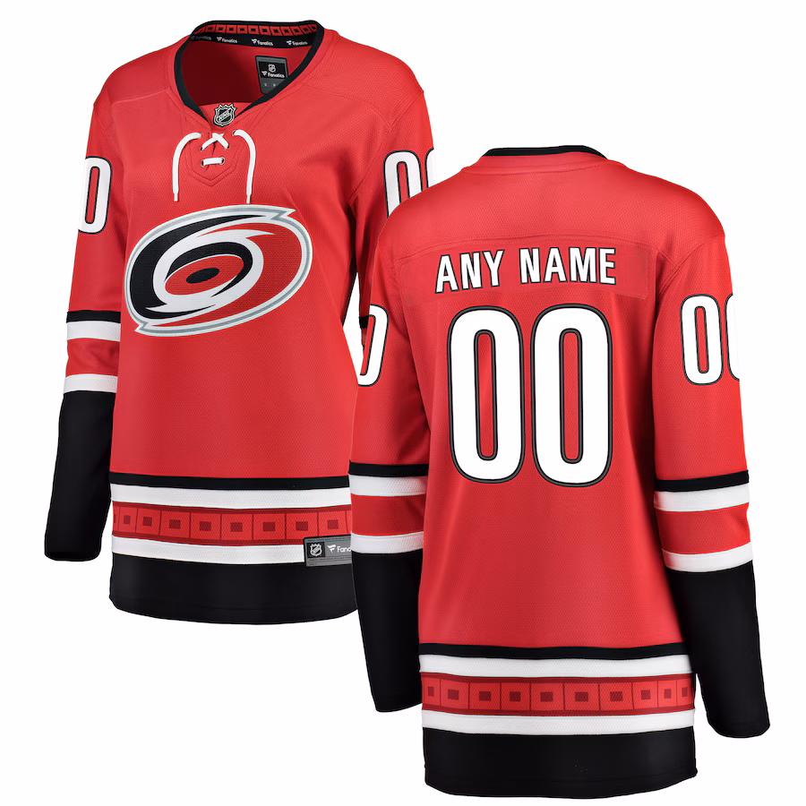 Women's Carolina Hurricanes Fanatics Red Alternate Breakaway Custom Jersey - SUjersey01