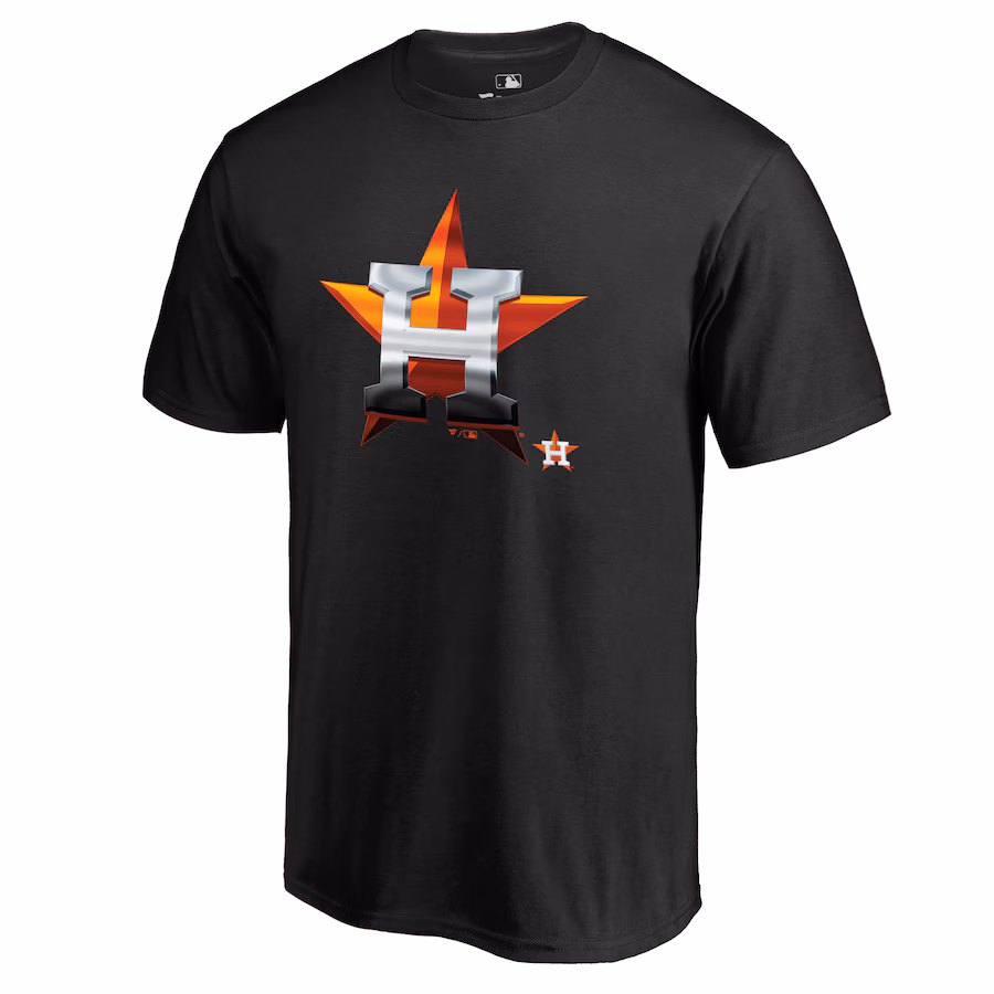 Men's Houston Astros Black Midnight Mascot T-Shirt - SUjersey01