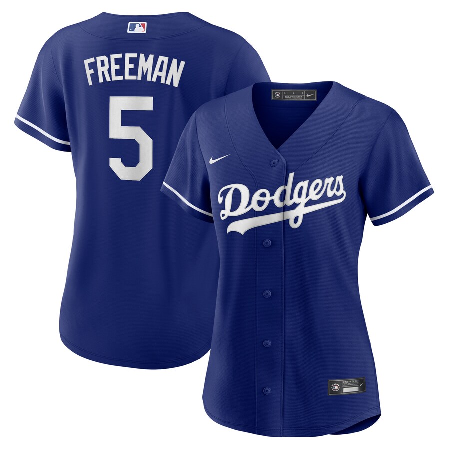Women's Los Angeles Dodgers Freddie Freeman Nike Royal Alternate Replica Player Jersey - SUjersey01