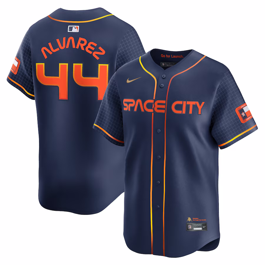 Men's Houston Astros Yordan Alvarez Nike Navy City Connect Limited Player Jersey - SUjersey01