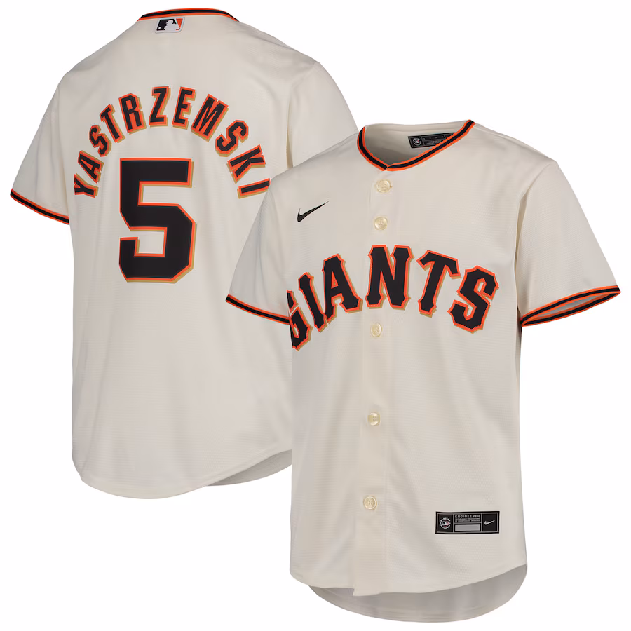 Youth San Francisco Giants Mike Yastrzemski Nike Cream Alternate Replica Player Jersey - SUjersey01