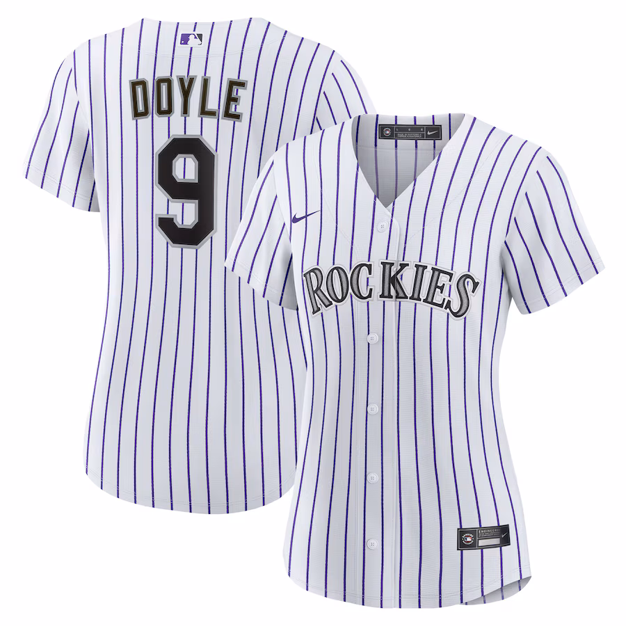 Women's Colorado Rockies Brenton Doyle Nike White Home Replica Jersey - SUjersey01