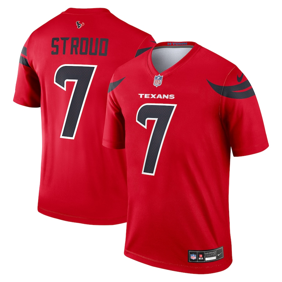 Men's Houston Texans C.J. Stroud Nike Red Legend Player Performance Top - SUjersey01