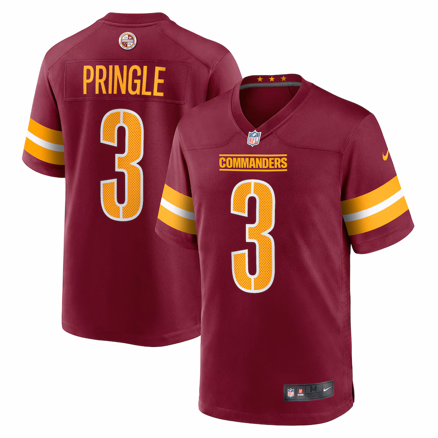 Men's Washington Commanders Byron Pringle Nike  Burgundy  Game Jersey - SUjersey01