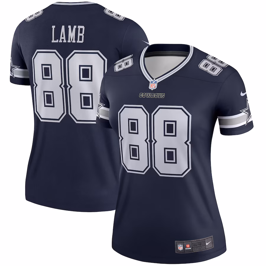 Women's Dallas Cowboys CeeDee Lamb Nike Navy Legend Jersey - SUjersey01