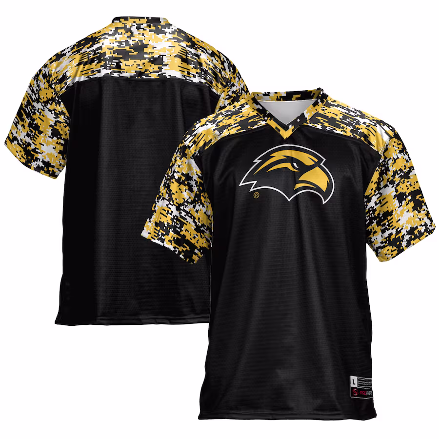 Southern Miss Golden Eagles GameDay Greats Football Jersey - Black - SUjersey01