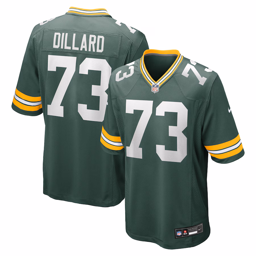 Men's Green Bay Packers Andre Dillard Nike Green Game Jersey - SUjersey01