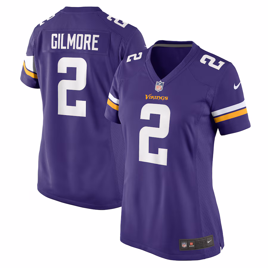 Women's Minnesota Vikings Stephon Gilmore Nike Purple Game Jersey - SUjersey01