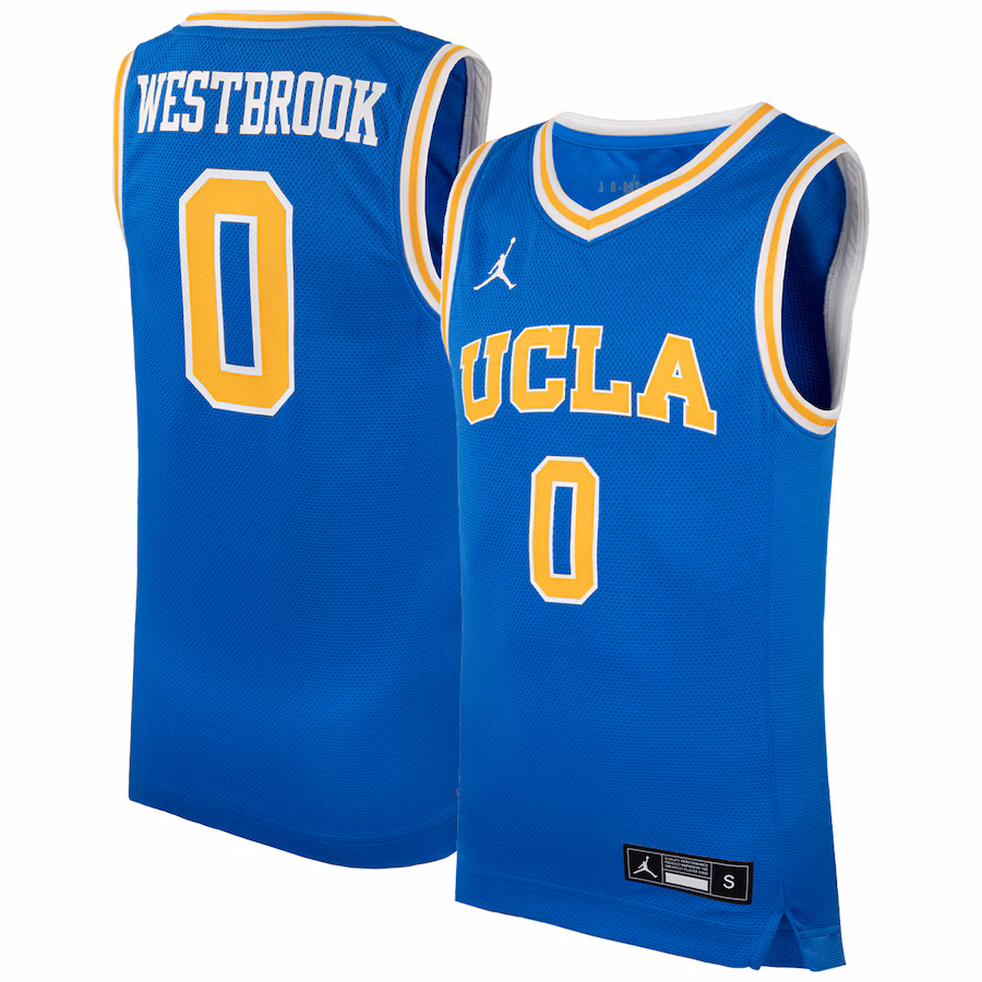 Youth Jordan Brand #0 Blue UCLA Bruins Icon Replica Basketball Jersey - SUjersey01