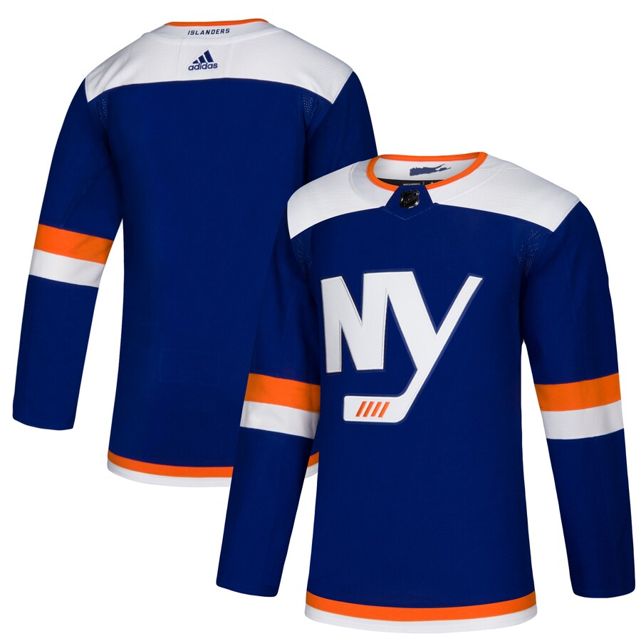 Men's New York Islanders adidas Blue Alternate Authentic Blank Jersey - SUjersey01