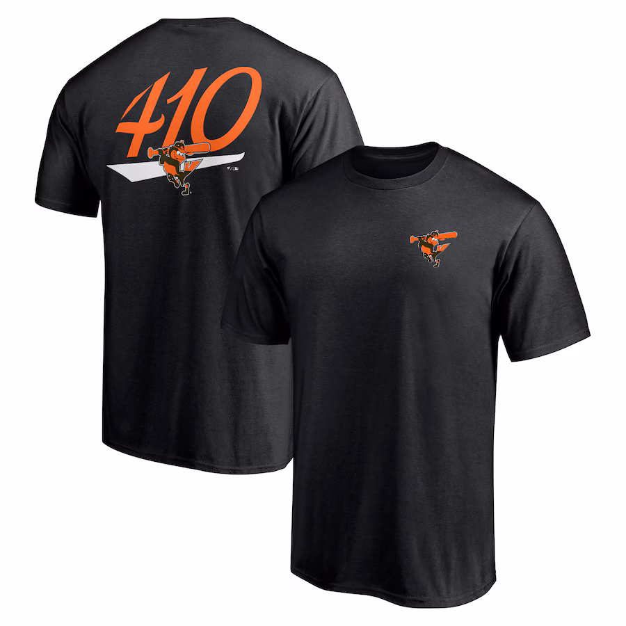 Men's Baltimore Orioles Black The 410 T-Shirt - SUjersey01