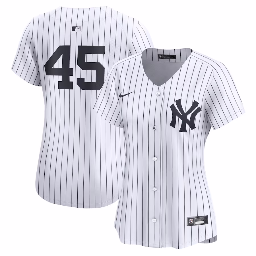 Women's New York Yankees Gerrit Cole Nike White Home Limited Player Jersey - SUjersey01