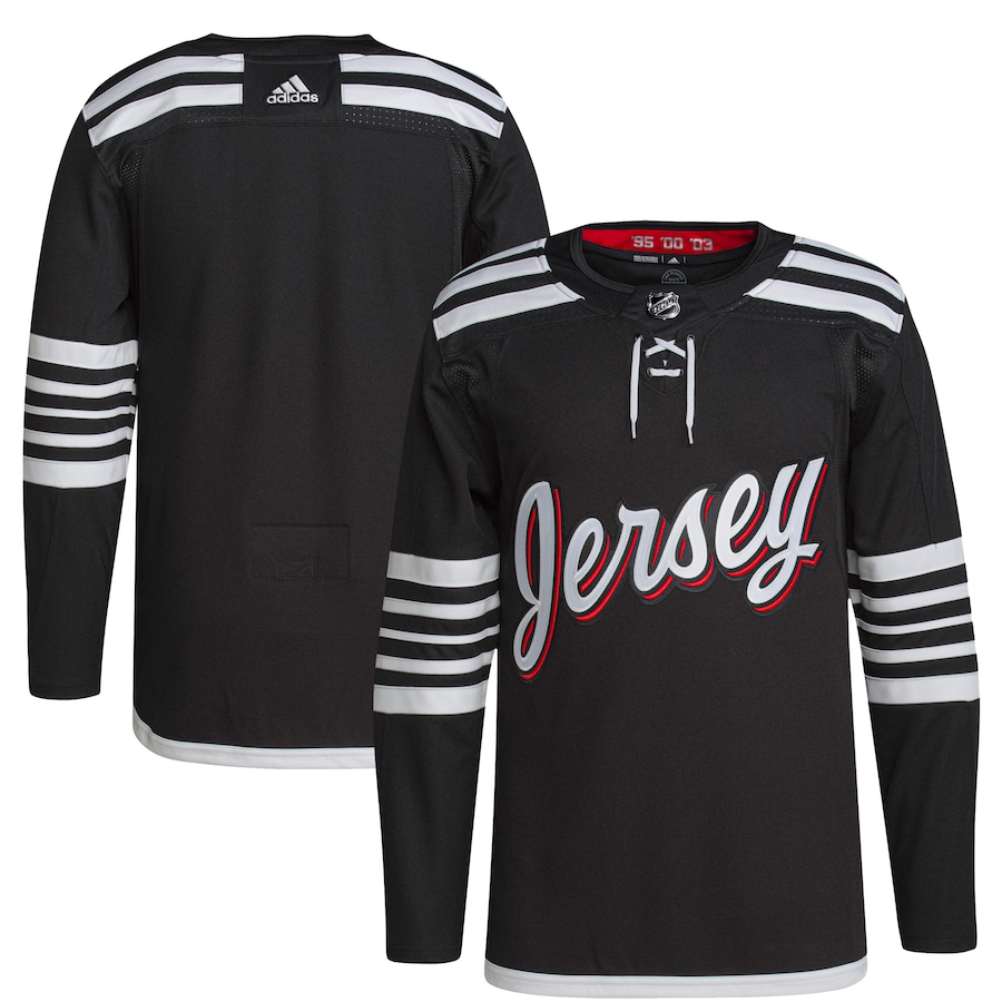 Men's New Jersey Devils adidas Black 2021/22 Alternate Primegreen Authentic Jersey - SUjersey01