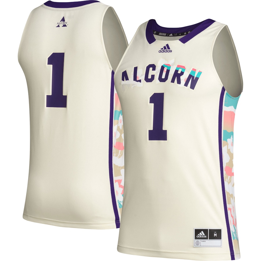 Men's adidas #1 Khaki Alcorn State Braves Honoring Black Excellence Basketball Jersey - SUjersey01