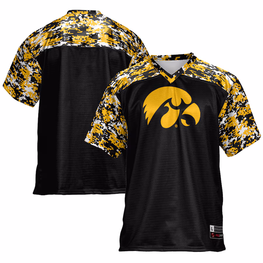 Men's GameDay Greats Black Iowa Hawkeyes Football Jersey - SUjersey01