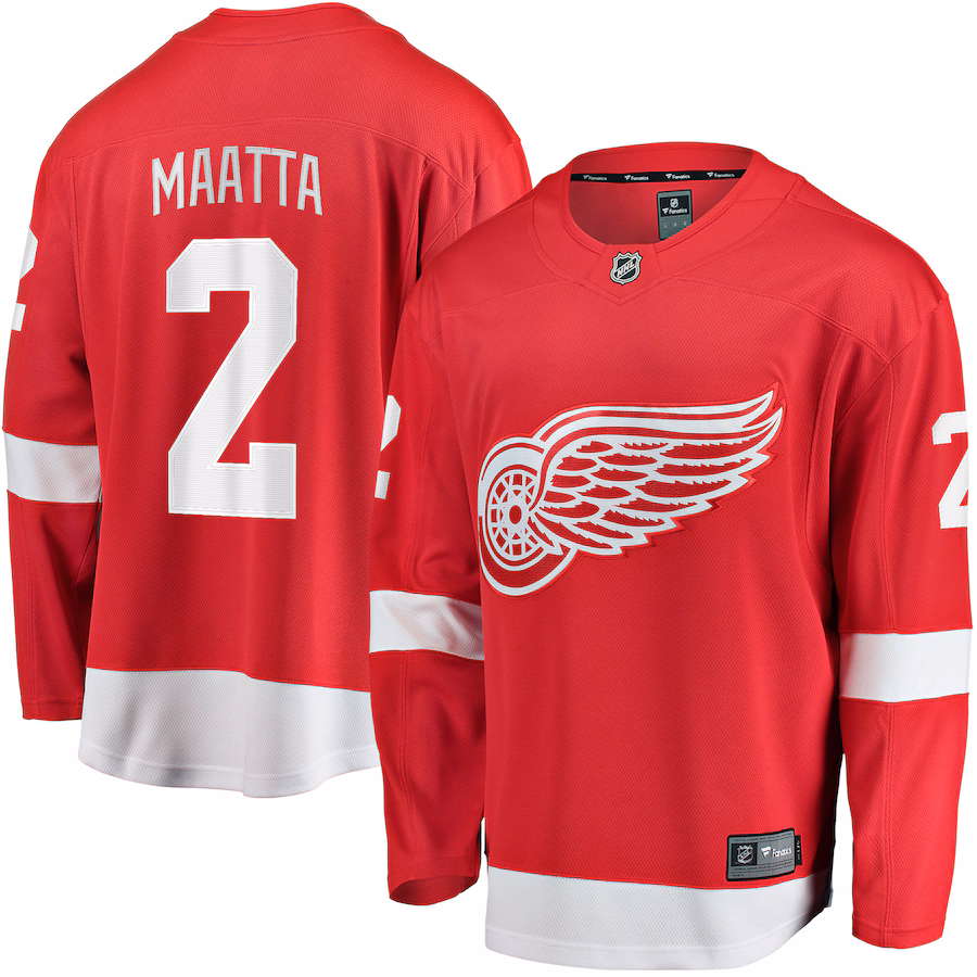 Men's Detroit Red Wings Olli Maatta Fanatics Red Home Breakaway Player Jersey - SUjersey01