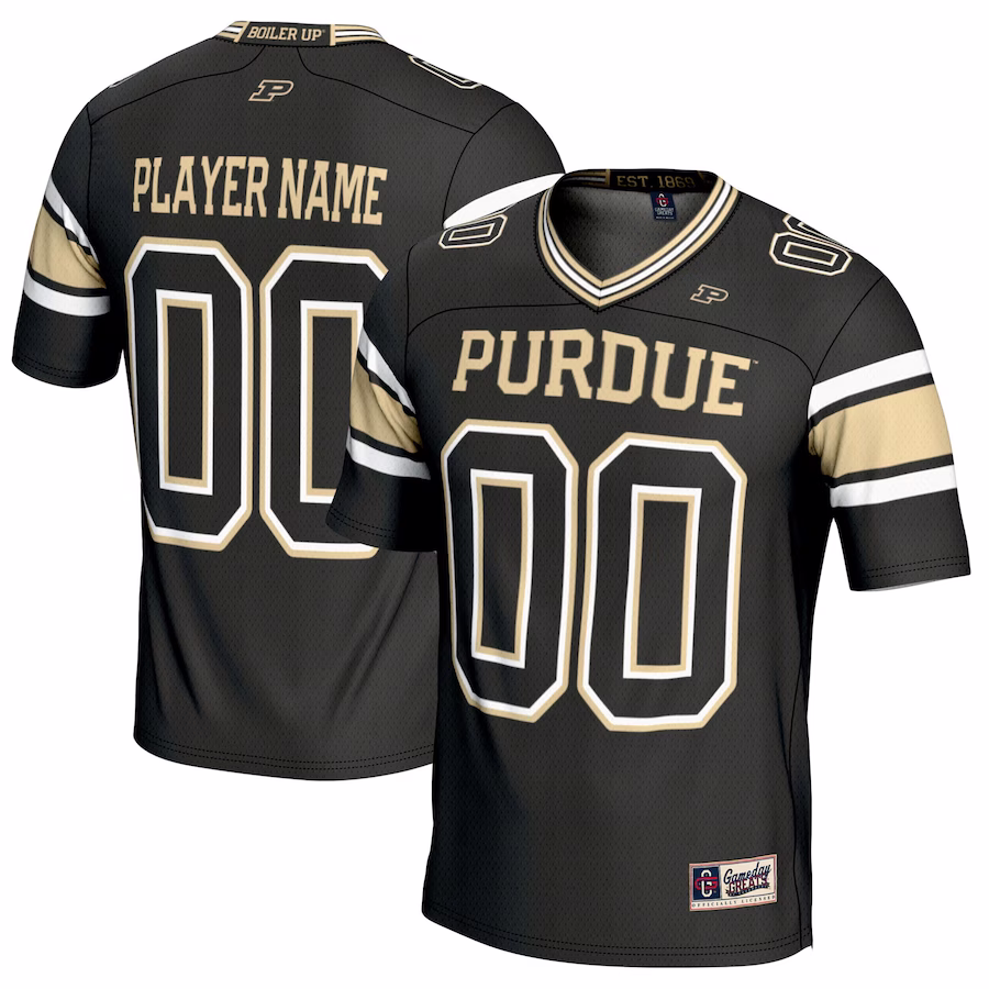 Purdue Boilermakers GameDay Greats Youth NIL Pick-A-Player Football Jersey - Black - SUjersey01