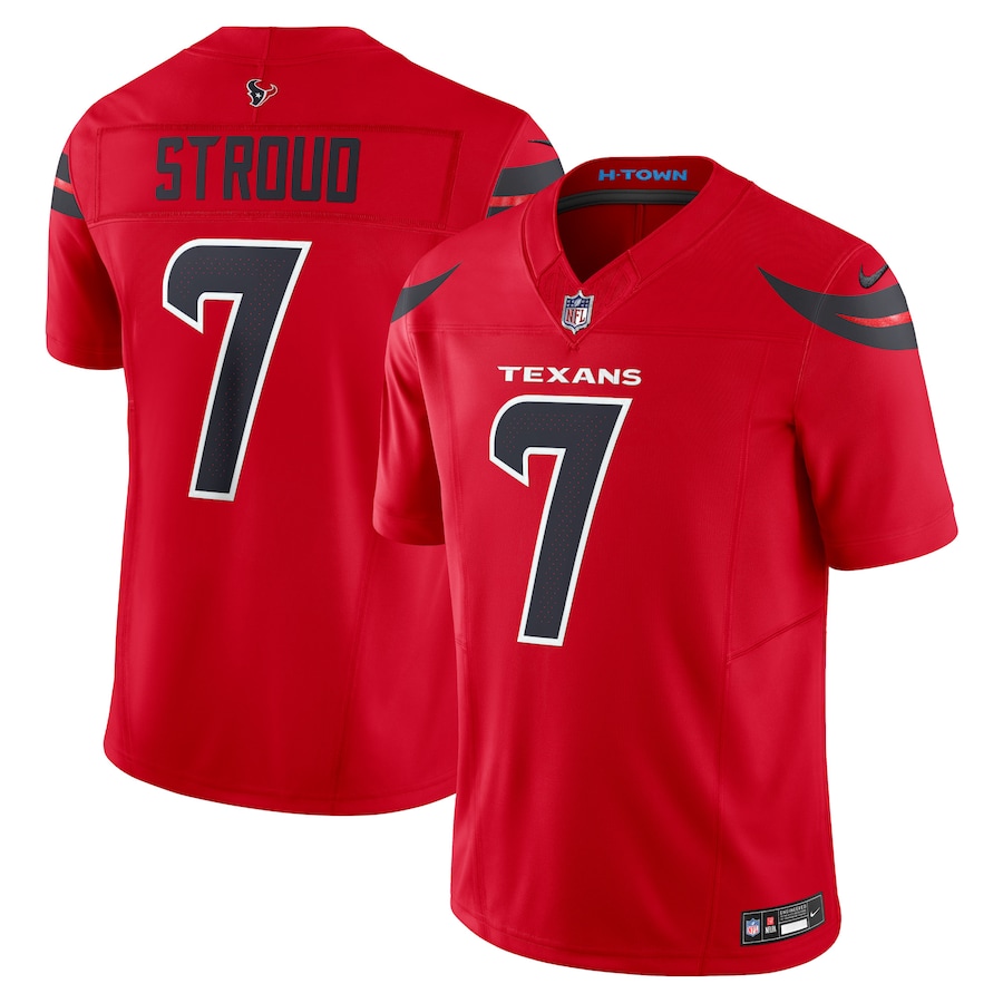 Men's Houston Texans C.J. Stroud Nike Red Alternate Vapor F.U.S.E. Limited Jersey - SUjersey01