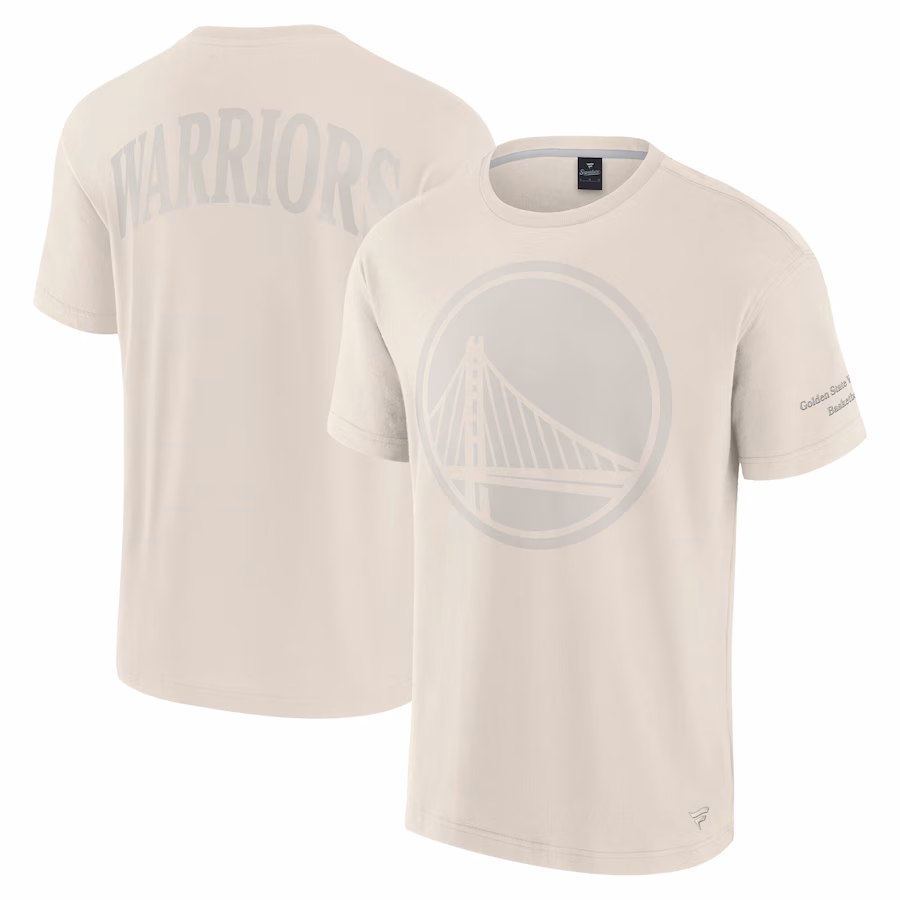 Men's Golden State Warriors Fanatics Cream Elements Iconic T-Shirt - SUjersey01