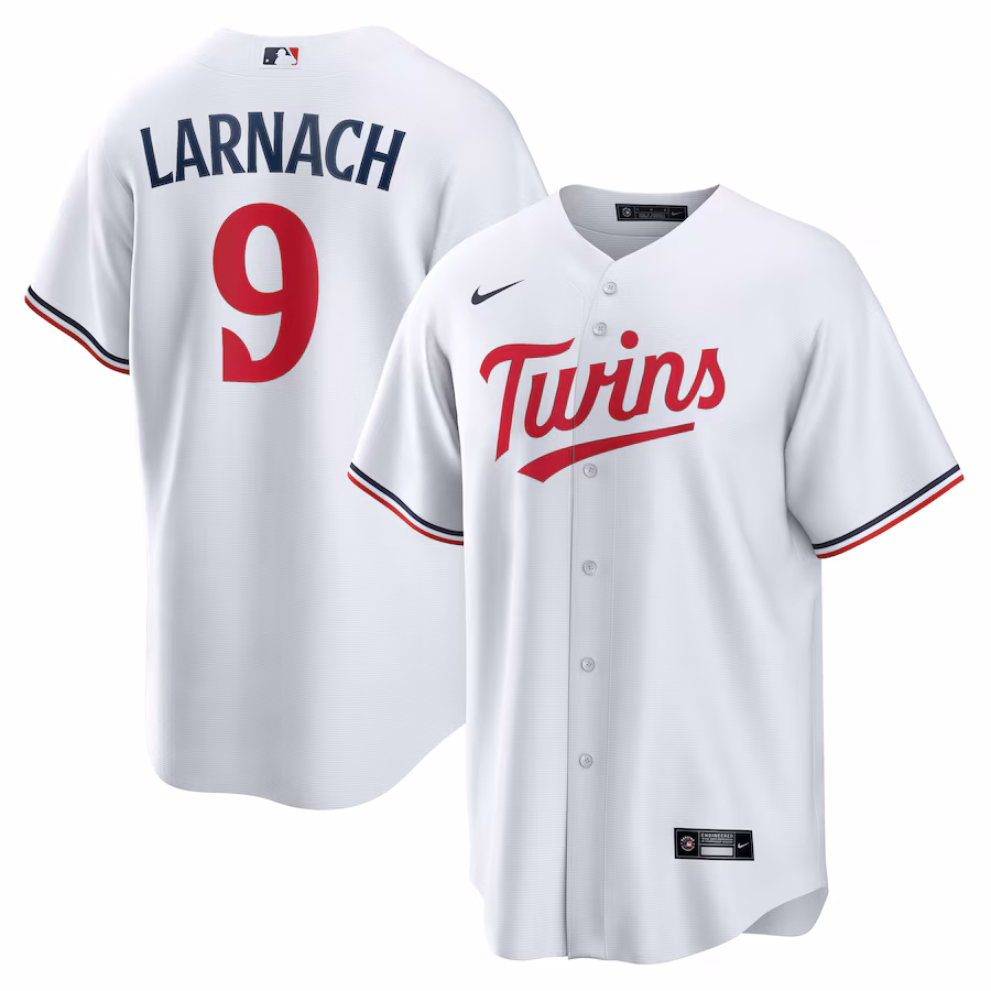 Men's Minnesota Twins Trevor Larnach Nike White Home Replica Jersey - SUjersey01