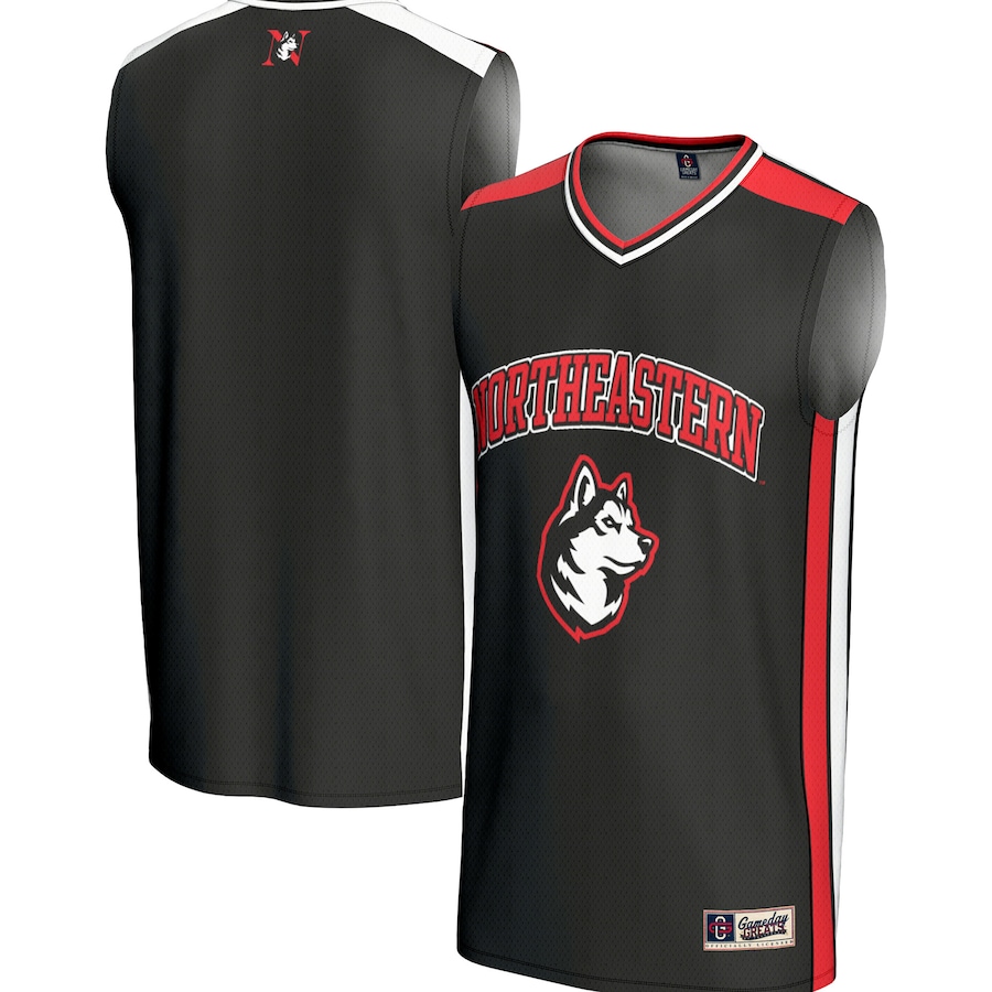 Youth  GameDay Greats Black Northeastern Huskies Spirit Basketball Jersey - SUjersey01