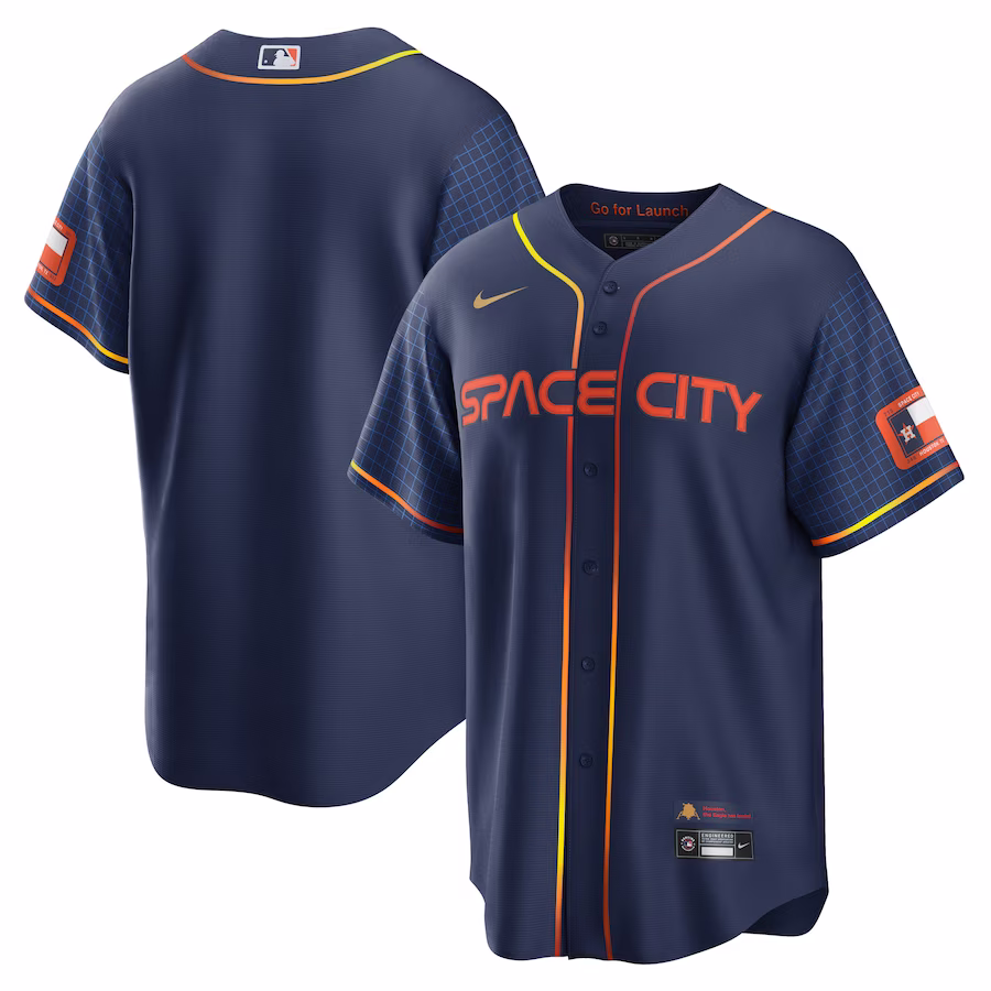 Men's Houston Astros Nike Navy City Connect Replica Jersey - SUjersey01