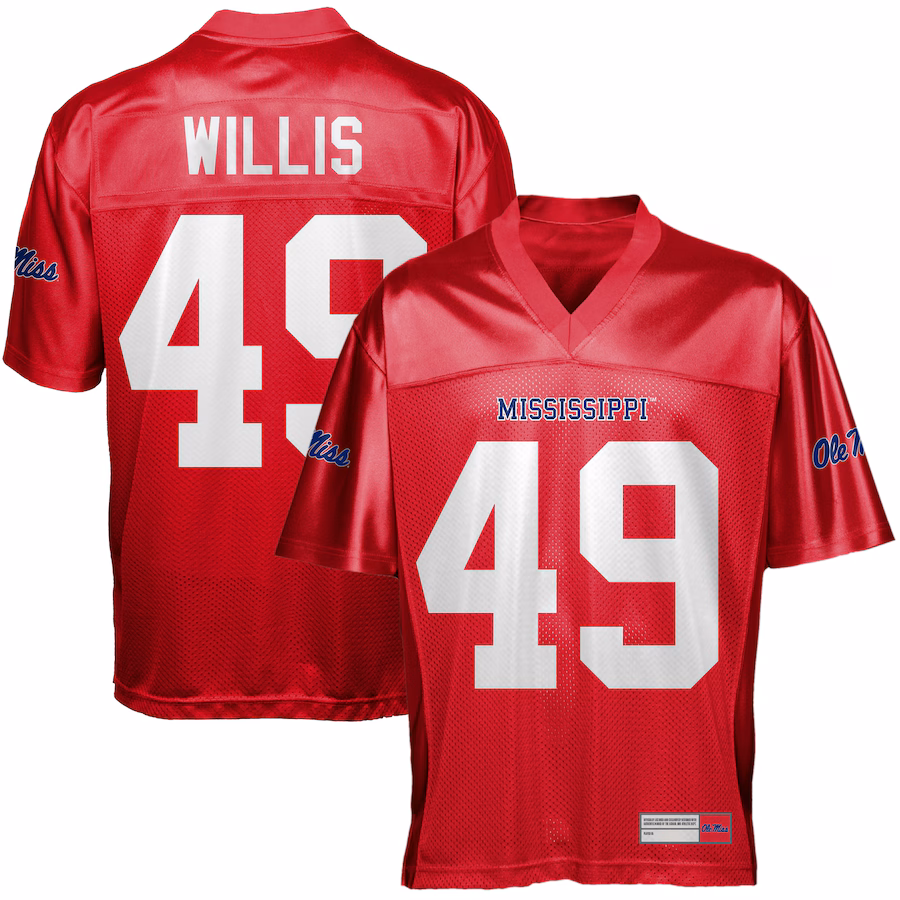 Patrick Willis Ole Miss Rebels Football Jersey - Cardinal - SUjersey01