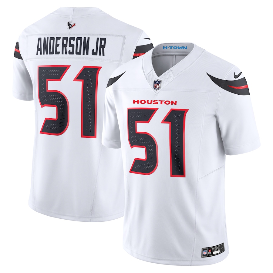 Men's Houston Texans Will Anderson Jr. Nike White Vapor F.U.S.E. Limited Jersey - SUjersey01
