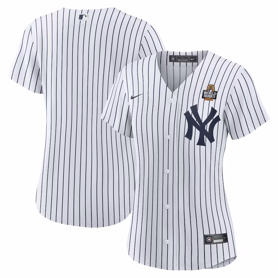 Women's New York Yankees Nike White 2024 World Series Home Replica Jersey - SUjersey01
