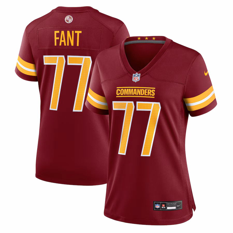 Women's Washington Commanders George Fant Nike Burgundy Team Game Jersey - SUjersey01