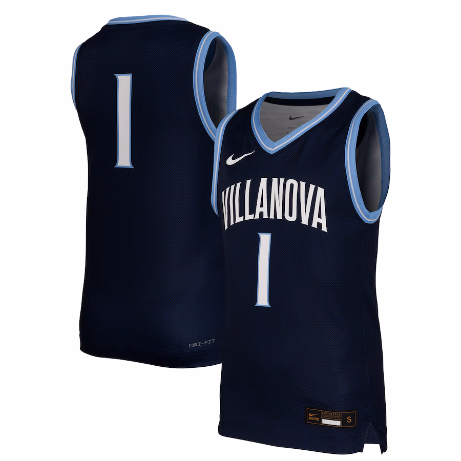 Youth Nike #1 Navy Villanova Wildcats Replica Basketball Jersey - SUjersey01