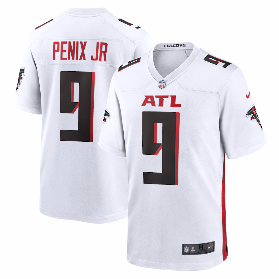 Men's Atlanta Falcons Michael Penix Jr. Nike  White Game Jersey - SUjersey01