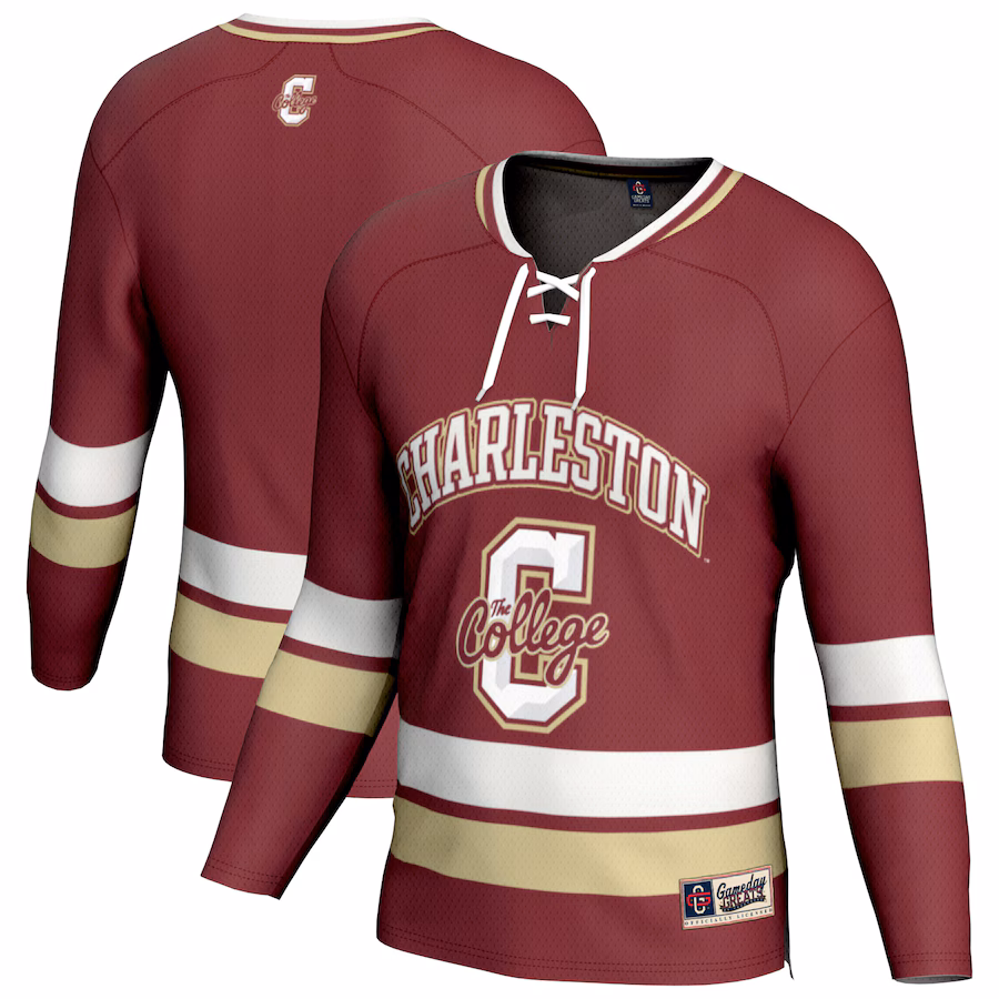 Youth GameDay Greats Maroon Charleston Cougars Spirit Hockey Jersey - SUjersey01