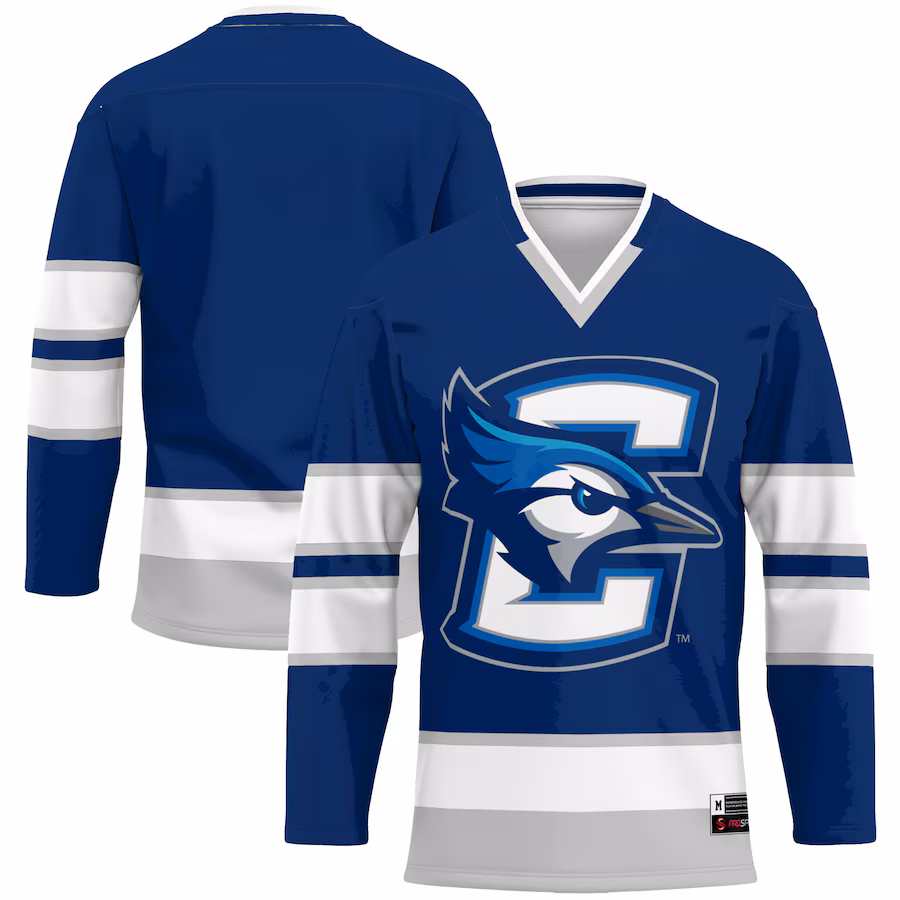 Men's GameDay Greats Blue Creighton Bluejays Hockey Jersey - SUjersey01