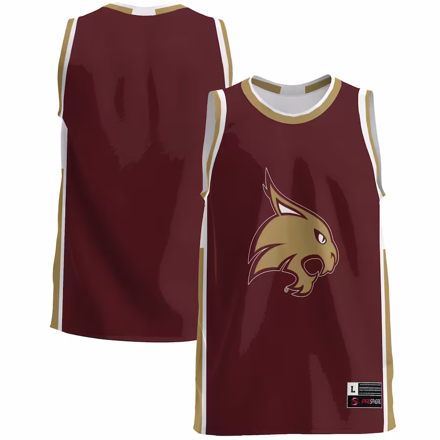 Texas State Bobcats GameDay Greats  Lightweight Basketball Jersey - Maroon - SUjersey01