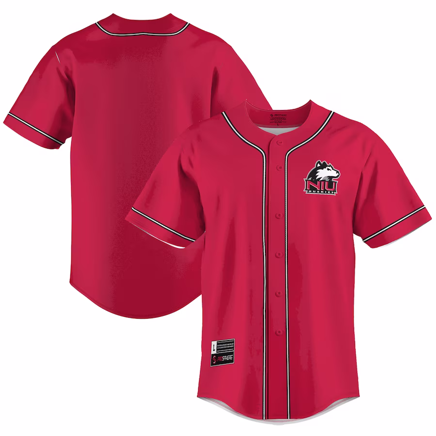 Northern Illinois Huskies GameDay Greats  Lightweight Baseball Jersey - Cardinal - SUjersey01