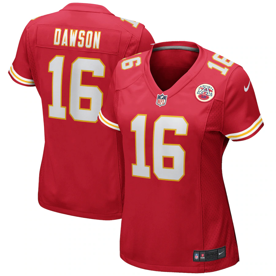 Women's Kansas City Chiefs Len Dawson Nike Red Game Retired Player Jersey - SUjersey01