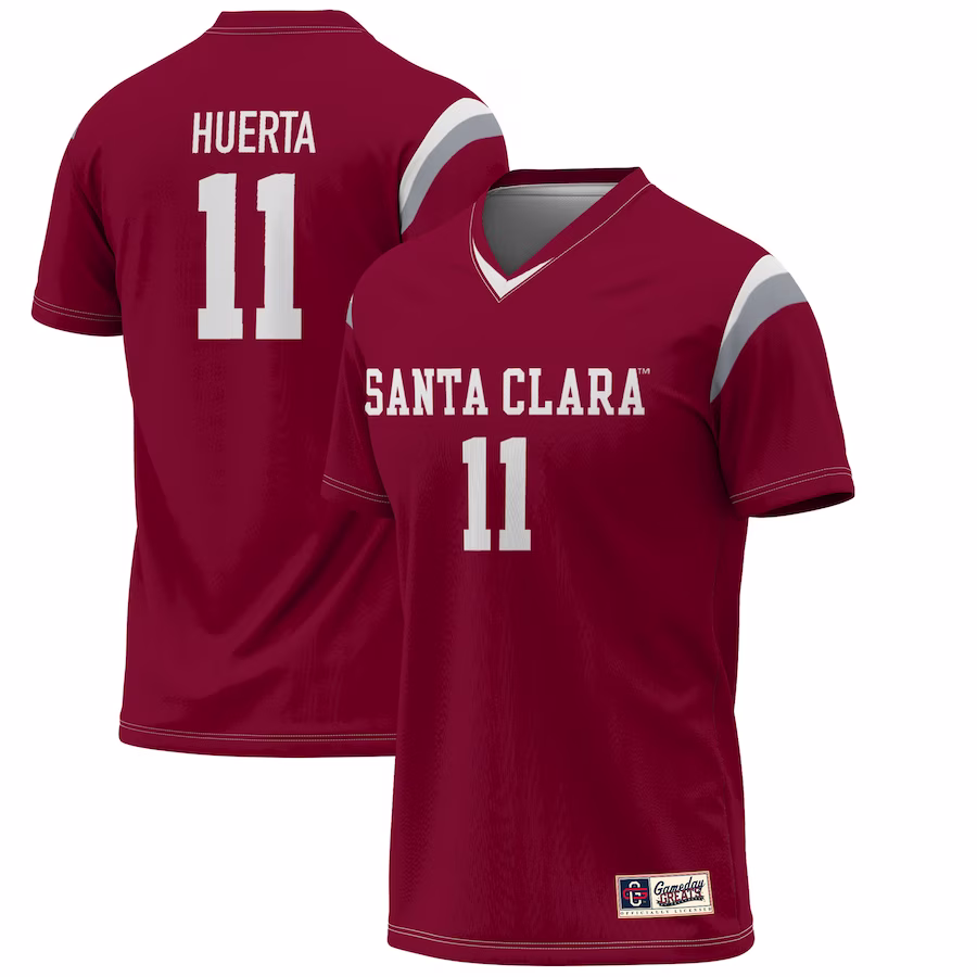 Sofia Huerta Santa Clara Broncos GameDay Greats Lightweight Alumni Soccer Jersey - Maroon - SUjersey01