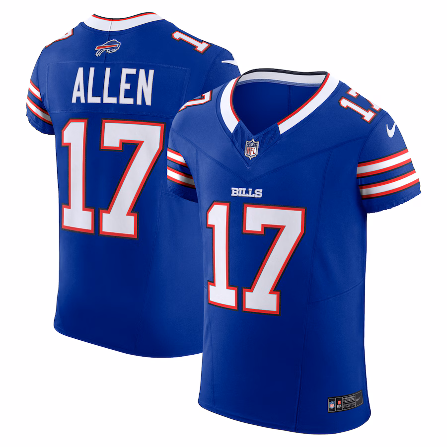 Men's Buffalo Bills Josh Allen Nike Royal Vapor F.U.S.E. Elite Jersey - SUjersey01