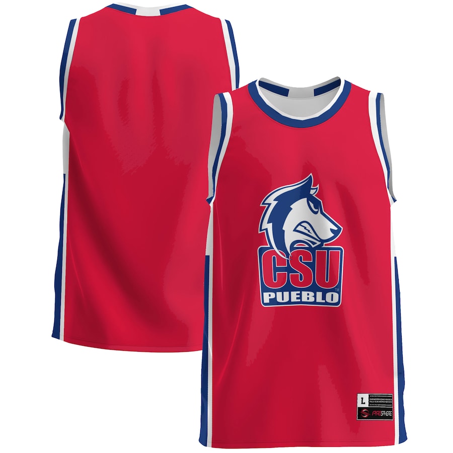 Men's GameDay Greats  Blue Colorado State Pueblo Thunderwolves  Lightweight Basketball Jersey - SUjersey01