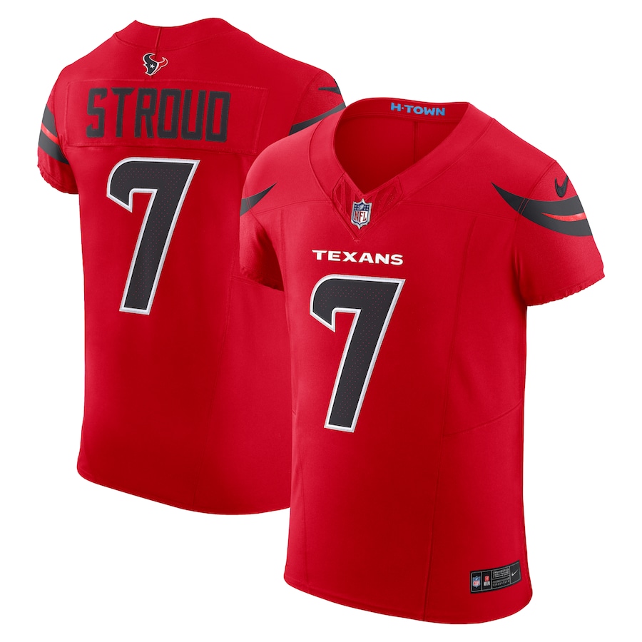 Men's Houston Texans C.J. Stroud Nike Red Alternate Vapor F.U.S.E. Elite Jersey - SUjersey01