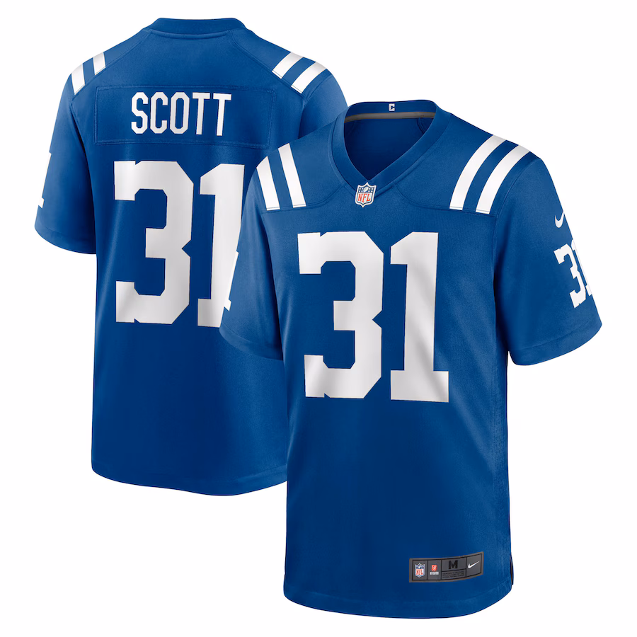 Men's Indianapolis Colts Daniel Scott Nike Royal Game Jersey - SUjersey01