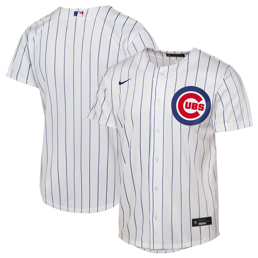 Youth Chicago Cubs Nike White Home Replica Jersey - SUjersey01