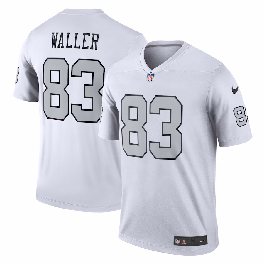 Men's Las Vegas Raiders Darren Waller Nike White Alternate Legend Player Performance Top - SUjersey01