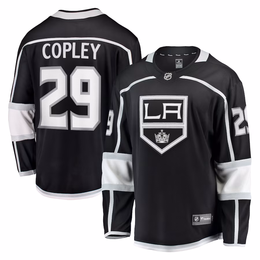 Men's Los Angeles Kings Pheonix Copley Fanatics Black Home Breakaway Jersey - SUjersey01
